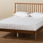 Baxton Studio Abel Classic and Traditional Transitional Walnut Brown Finished Wood Full Size Platform Bed