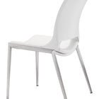 Zuo Ace Dining Chair (Set of 2) White & Silver