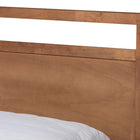 Baxton Studio Saffron Modern and Contemporary Walnut Brown Finished Wood Queen Size 4-Drawer Platform Storage Bed