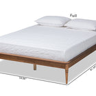 Baxton Studio Tallis Classic and Traditional Walnut Brown Finished Wood Queen Size Bed Frame