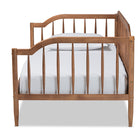 Baxton Studio Parson Classic Mid-Century Modern Walnut Brown Finished Wood Twin Size Daybed