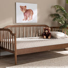 Baxton Studio Parson Classic Mid-Century Modern Walnut Brown Finished Wood Twin Size Daybed