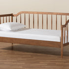 Baxton Studio Parson Classic Mid-Century Modern Walnut Brown Finished Wood Twin Size Daybed