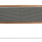 Baxton Studio Iden Modern and Contemporary Dark Grey Fabric Upholstered and Walnut Brown Finished Wood Queen Size Headboard