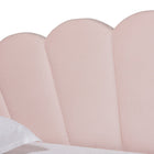 Baxton Studio Timila Modern and Contemporary Light Pink Velvet Fabric Upholstered Full Size Daybed with Trundle
