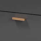 Baxton Studio Kelson Modern and Contemporary Dark Grey and Gold Finished Wood 2-Door Sideboard Buffet