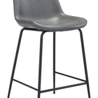 Zuo Byron Counter Stool Gray