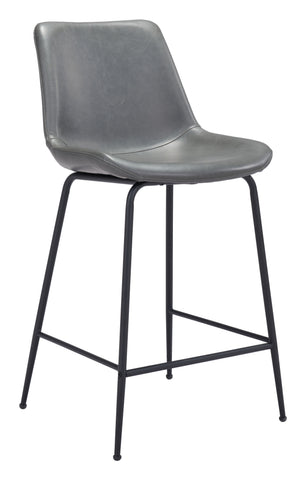 Zuo Byron Counter Stool Gray