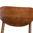 Baxton Studio Katya Mid-Century Modern Sand Fabric Upholstered and Walnut Brown Finished Wood 5-Piece Dining Set