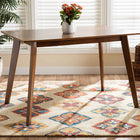 Baxton Studio Maila Mid-Century Modern Transitional Walnut Brown Finished Wood Dining Table 