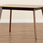 Baxton Studio Maila Mid-Century Modern Transitional Walnut Brown Finished Wood Dining Table