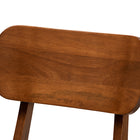 Baxton Studio Euclid Mid-Century Modern Sand Fabric Upholstered and Walnut Brown Finished Wood 2-Piece Dining Chair Set