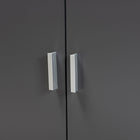 Baxton Studio Jaeger Modern and Contemporary Two-Tone Walnut Brown and Dark Grey Finished Wood Storage Desk with Shelves