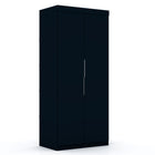 Manhattan Comfort Mulberry Contemporary Modern 2-Piece Wardrobe Closet in Midnight Blue