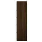 Manhattan Comfort Mulberry Contemporary Modern 2-Piece Wardrobe Closet in Chestnut Brown