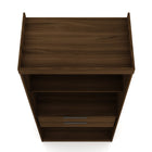 Manhattan Comfort Mulberry Contemporary Modern 2-Piece Wardrobe Closet in Chestnut Brown