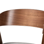 Baxton Studio Danton Mid-Century Modern Grey Fabric Upholstered and Walnut Brown Finished Wood 2-Piece Dining Chair Set