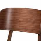 Baxton Studio Alston Mid-Century Modern Beige Fabric Upholstered and Walnut Brown Finished Wood 2-Piece Dining Chair Set