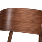 Baxton Studio Alston Mid-Century Modern Beige Fabric Upholstered and Walnut Brown Finished Wood 5-Piece Dining Set