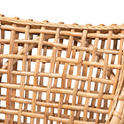 bali & pari Saoka Modern and Contemporary Natural Brown Finished Wood and Rattan Dining Chair