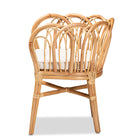 bali & pari Melody Modern and Contemporary Natural Finished Rattan Dining Chair