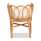 bali & pari Melody Modern and Contemporary Natural Finished Rattan Dining Chair