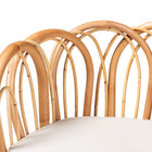 bali & pari Melody Modern and Contemporary Natural Finished Rattan Dining Chair