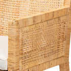 bali & pari Karis Modern and Contemporary Natural Finished Wood and Rattan Dining Chair
