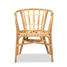 bali & pari Luxio Modern and Contemporary Natural Finished Rattan Dining Chair