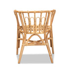 bali & pari Luxio Modern and Contemporary Natural Finished Rattan Dining Chair