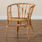 bali & pari Luxio Modern and Contemporary Natural Finished Rattan Dining Chair