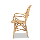 bali & pari Sheraton Modern and Contemporary Natural Finished Rattan Dining Chair