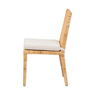 bali & pari Sofia Modern and Contemporary Natural Finished Wood and Rattan Dining Chair