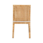 bali & pari Sofia Modern and Contemporary Natural Finished Wood and Rattan Dining Chair