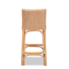 bali & pari Athena Modern and Contemporary Natural Finished Rattan Counter Stool