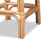 bali & pari Athena Modern and Contemporary Natural Finished Rattan Counter Stool