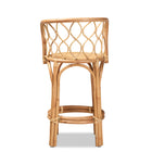 bali & pari Diana Modern and Contemporary Natural Finished Rattan Counter Stool