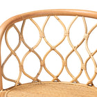 bali & pari Diana Modern and Contemporary Natural Finished Rattan Counter Stool