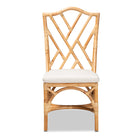 bali & pari Sonia Modern and Contemporary Natural Finished Rattan Dining Chair
