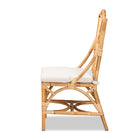 bali & pari Sonia Modern and Contemporary Natural Finished Rattan Dining Chair