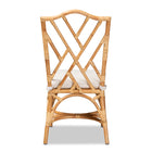 bali & pari Sonia Modern and Contemporary Natural Finished Rattan Dining Chair