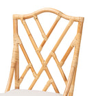 bali & pari Sonia Modern and Contemporary Natural Finished Rattan Dining Chair