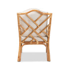 bali & pari Sonia Modern and Contemporary Natural Finished Rattan Armchair