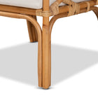 bali & pari Sonia Modern and Contemporary Natural Finished Rattan Armchair