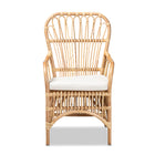 bali & pari Aya Modern and Contemporary Natural Finished Rattan Armchair