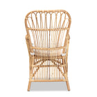 bali & pari Aya Modern and Contemporary Natural Finished Rattan Armchair