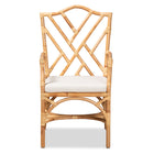 bali & pari Delta Modern and Contemporary Natural Finished Rattan Dining Chair