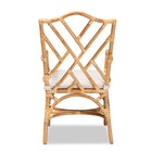bali & pari Delta Modern and Contemporary Natural Finished Rattan Dining Chair