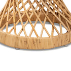 bali & pari Seville Modern and Contemporary Natural Finished Rattan End Table