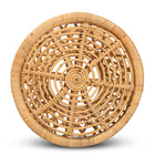 bali & pari Seville Modern and Contemporary Natural Finished Rattan End Table